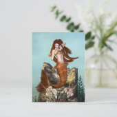 Mermaid Postcard Postkarte (Stehend Vorderseite)