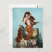 Mermaid Postcard Postkarte (Vorne/Hinten)