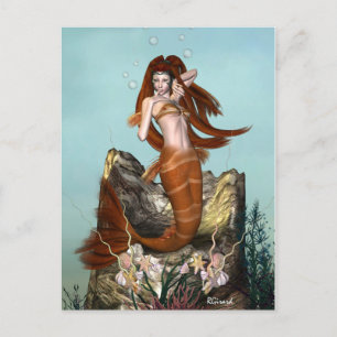 Mermaid Postcard Postkarte