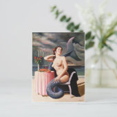 Mermaid Postcard Postkarte (Stehend Vorderseite)