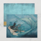 Mermaid Postcard Postkarte (Vorne/Hinten)