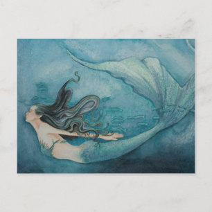 Mermaid Postcard Postkarte