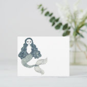 Mermaid Postcard Postkarte (Stehend Vorderseite)