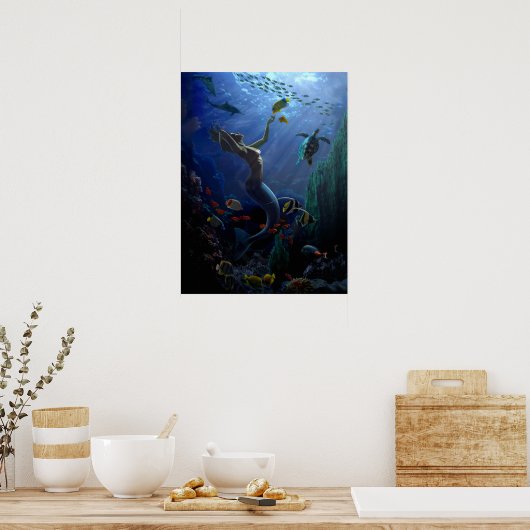 Mermaid Poster (Küche)