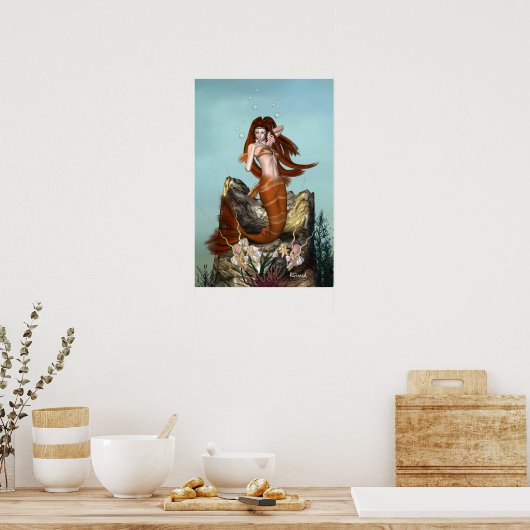 Mermaid Poster (Küche)