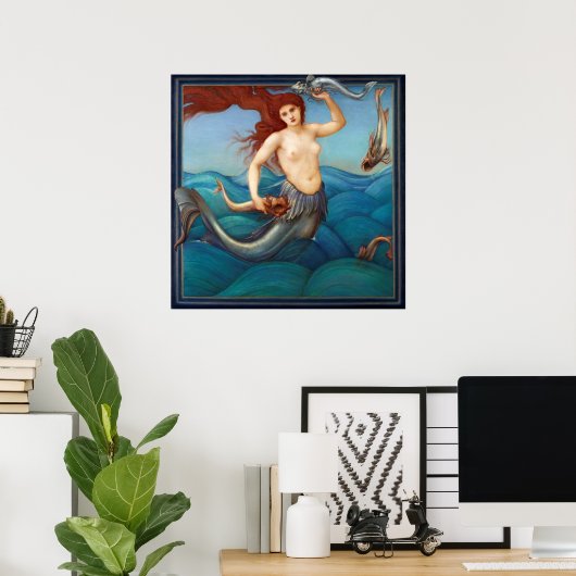 Mermaid Poster (Heimbüro)