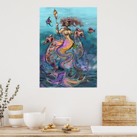 Mermaid Poster (Küche)