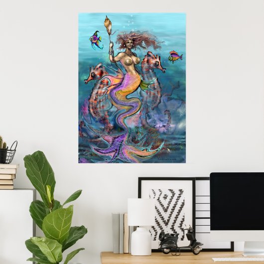 Mermaid Poster (Heimbüro)