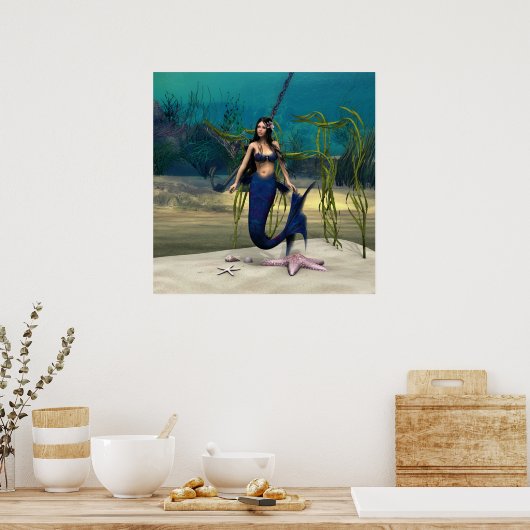 Mermaid Poster (Küche)