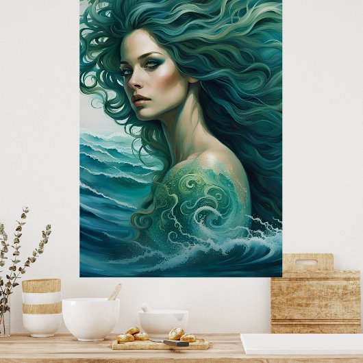 Mermaid Poster (Küche)