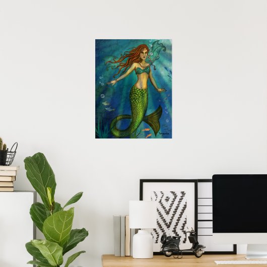 Mermaid Poster (Heimbüro)