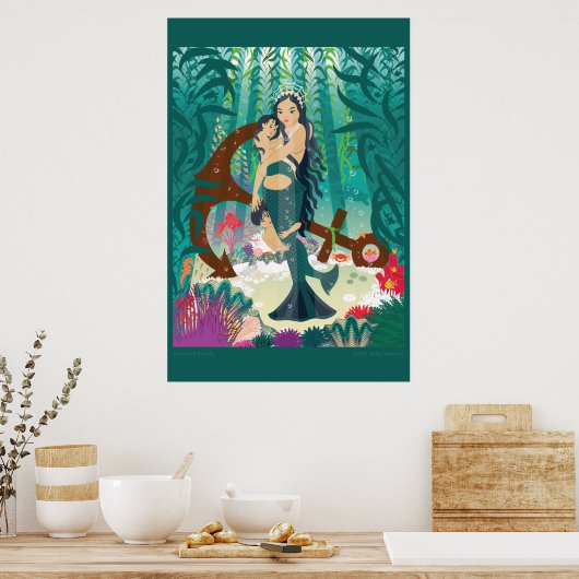 Mermaid Poster (Küche)