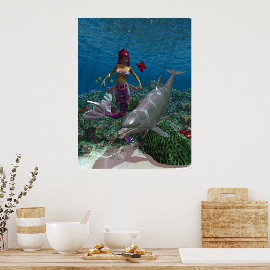 Mermaid Poster (Küche)