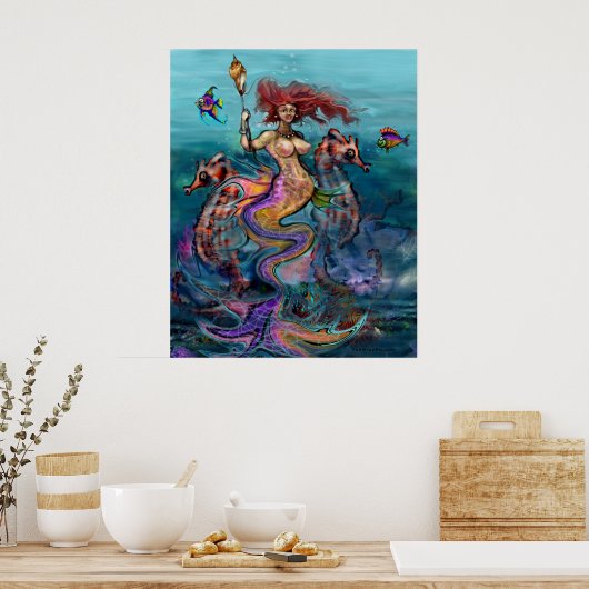 Mermaid Poster (Küche)
