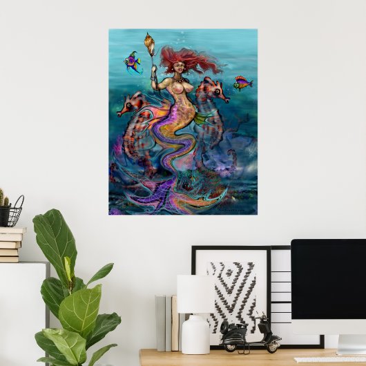 Mermaid Poster (Heimbüro)
