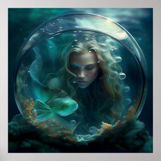 Mermaid-Poster Poster (Vorne)