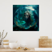 Mermaid-Poster Poster (Küche)