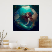 Mermaid-Poster Poster (Küche)