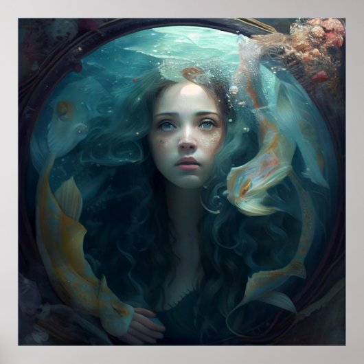Mermaid-Poster Poster (Vorne)