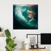 Mermaid-Poster Poster (Heimbüro)