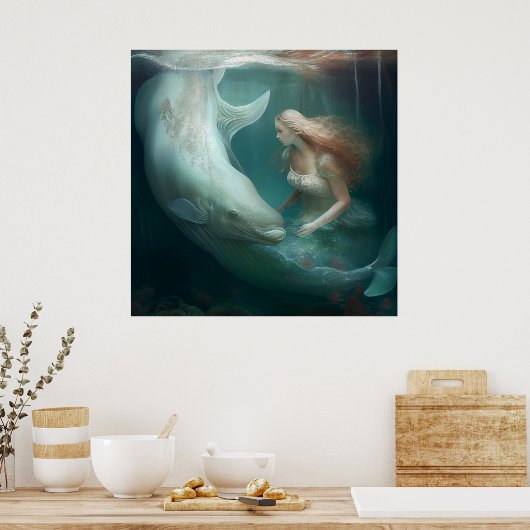 Mermaid-Poster Poster (Küche)