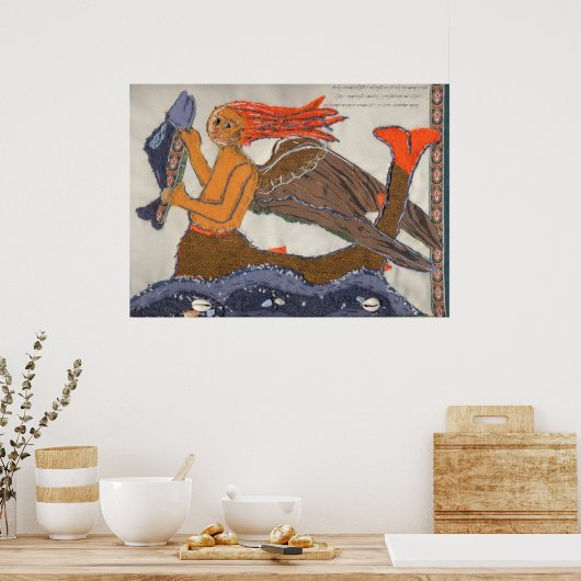 Mermaid-Poster Poster (Küche)