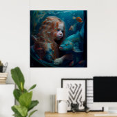 Mermaid-Poster Poster (Heimbüro)