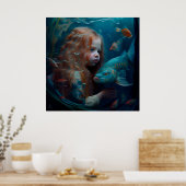 Mermaid-Poster Poster (Küche)