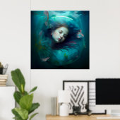Mermaid-Poster Poster (Heimbüro)