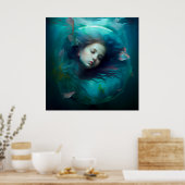 Mermaid-Poster Poster (Küche)