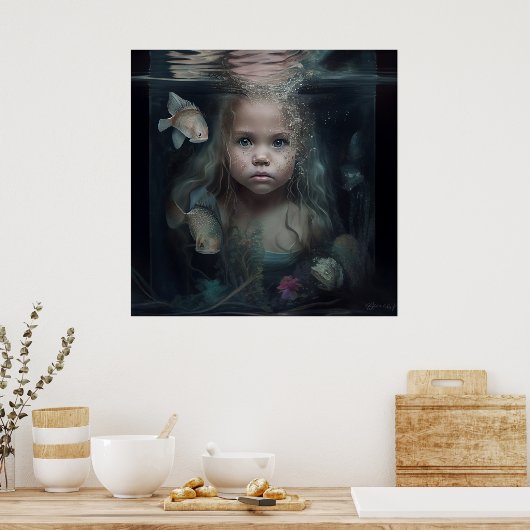Mermaid-Poster Poster (Küche)
