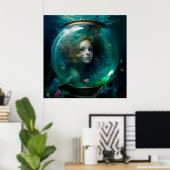Mermaid-Poster Poster (Heimbüro)