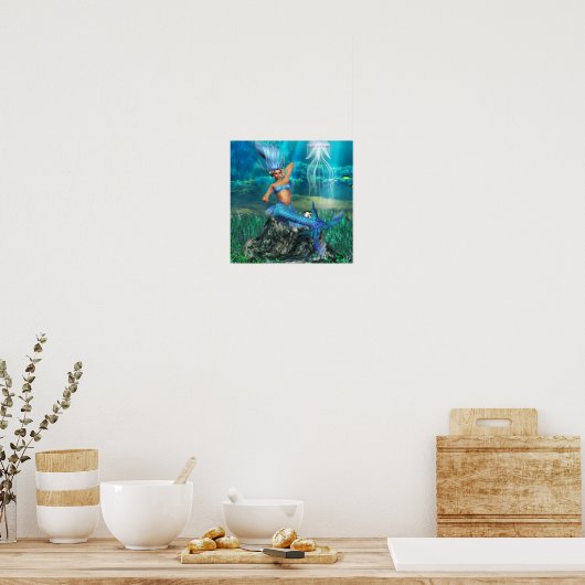 Mermaid Poster Print (Küche)