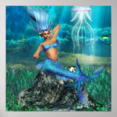 Mermaid Poster Print (Vorne)