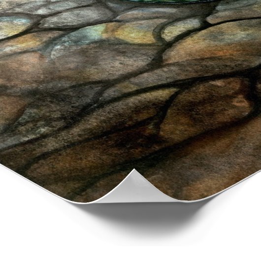 Mermaid Poster Print von Molly Harrison (Ecke)