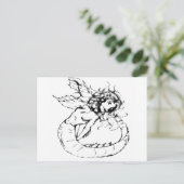 Mermaid Postkarte (Stehend Vorderseite)