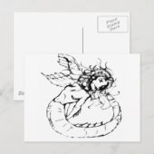 Mermaid Postkarte (Vorne/Hinten)