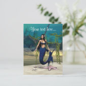 Mermaid Postkarte (Stehend Vorderseite)