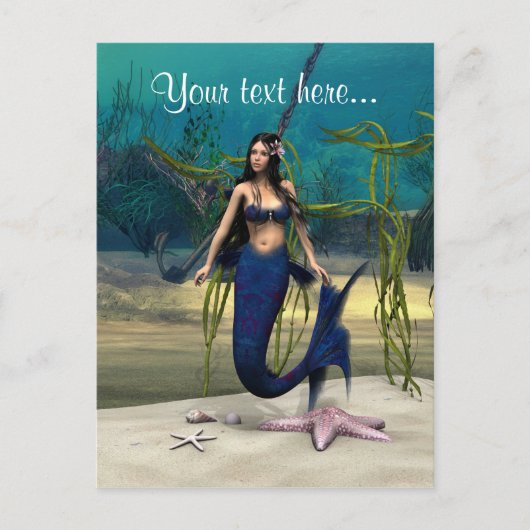 Mermaid Postkarte (Vorderseite)