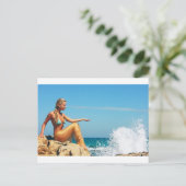 Mermaid Postkarte (Stehend Vorderseite)