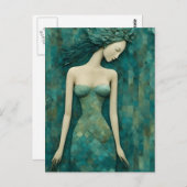 Mermaid Postkarte (Vorne/Hinten)