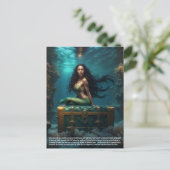 Mermaid Postkarte (Stehend Vorderseite)