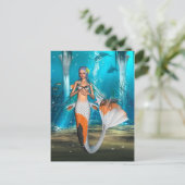 Mermaid Postkarte (Stehend Vorderseite)
