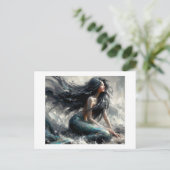 Mermaid Postkarte (Stehend Vorderseite)