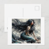 Mermaid Postkarte (Vorne/Hinten)