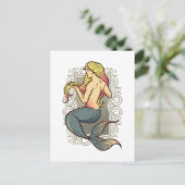 Mermaid Postkarte (Stehend Vorderseite)