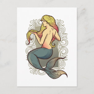 Mermaid Postkarte