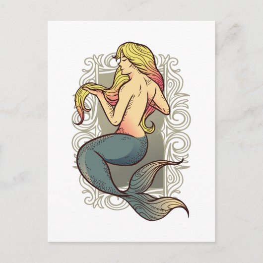 Mermaid Postkarte (Vorderseite)