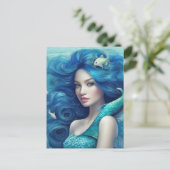 Mermaid Postkarte (Stehend Vorderseite)