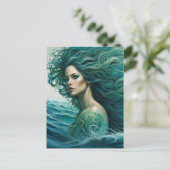 Mermaid Postkarte (Stehend Vorderseite)